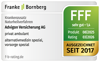 Siegel Franke Bornberg - Advigon privat ambulant - Sehr gut, Note 1,4