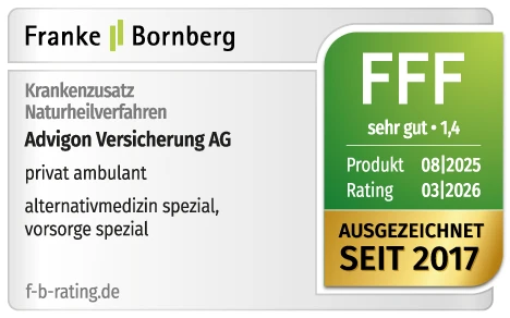Siegel Franke Bornberg - Advigon privat ambulant - Sehr gut, Note 1,4