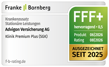 Siegel Franke Bornberg - Advigon privat stationär - Hervorragend, Note 0,5