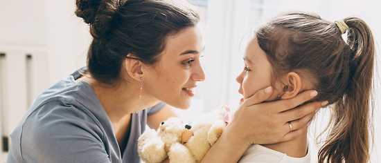 Rooming in: Mutter und Tochter
